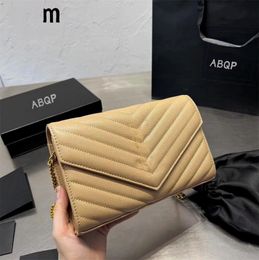 designer bag womens wallet black handbag caviar bags gold chain bag 23cm classic flap designer shoulder bag luxury crossbody bag designer bags woc yslbag fashion06