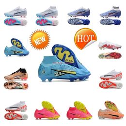 Mercurial 9 Superfly Elite FG Soccer Cleats - Men's and Kids' Crampons volleyball shoes with Zoom - Available in Sizes US 3Y-15