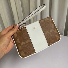 c-bag c Print Clutch Bags Mini Leather Designer Bag Woman Fashion Letters Purse Handbag for Women Envelope Wallets 230712