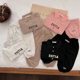 Kids Clothes Sets Toddlers Boys Tracksuits Spring Autumn Sweatshirt Sweatpants Loose Sweaters Girls Children Sweatsuit Long Sleeve Suits Sports Ou V60m#