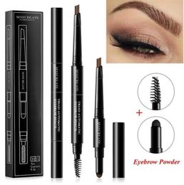 3 IN 1 Waterproof Multifunctional Automatic Eyebrow Pigment Makeup Kit eyebrow pencil with brush Natural Long Lasting Paint 227994520