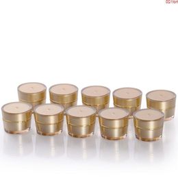 40pcs/lot 5g Mini sample cream jar containers,empty cosmetic bottles,5cc gold color high quality pot for cosmeticsgood qty Oxacp