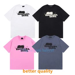 Mens Designer t shirts Top level version Tees NEW ARRIVAL street Fashion Front and rear printing tshirt design tshirts Women Tees Unisex Plus size loose T shirts