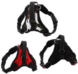 New Medium and large dog harness vest Reflective tape yarn Breathable and comfortable mesh pet dog leash big dog harness2473090