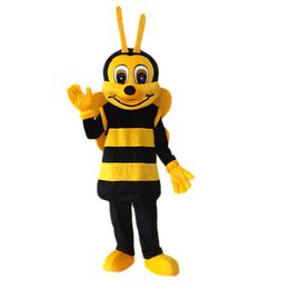 Professional High Quality Little Bee Mascot Costumes Christmas Fancy Party Dress Cartoon Character Outfit Suit Adults Size Carnival Easter Advertising