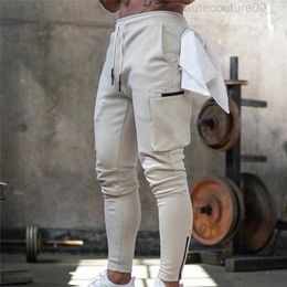 Men's Mens Jogger Pnats Man Gyms Workout Fitness Cotton Male Casual Fashion Skinny Track Zipper Design