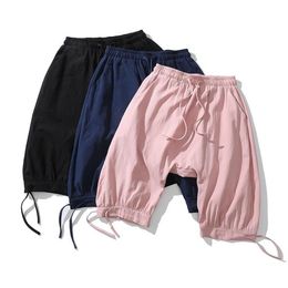 Men's Pants Men Cross Cotton Long Casual Male Sweatpants Oversized Fashion Harajuku Style Ribbon Woman Jogger Trousers 2022259d