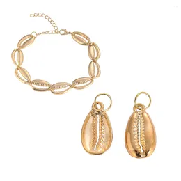 Charms 10pcs Electroplated Alloy Shell Simulation Seashell Conch Pendant DIY Jewellery Accessory For Make Necklace Earring Bracelet Charm