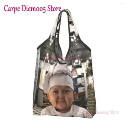 Shopping Bags Hasbulla Cooking Master Groceries Tote Women Funny Shoulder Shopper Large Capacity Handbags