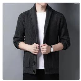 Men's Sweaters Fashion Autumn Winter Sweater Coat Cardigan Knitted Slim Coats Men Knitwear Outerwear Woollen Mens Male Clothes