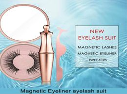 Magnetic Eyeliner With Magnetic Eyelashes Kit Long Lasting Waterproof False And Eyelash Tweezers1553203