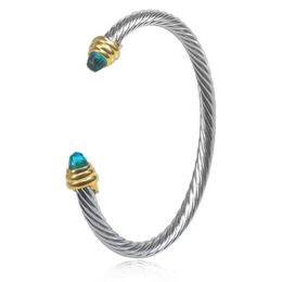 DY Bracelet Designer Charm Jewellery Fashion Classic Jewellery Dy bracelet cable twist opening 5MM Bracelets dy Christmas Gift Jewellery High quality accessories