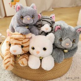 Stuffed Plush Animals 35/45CM Soft Realistic Cats Plush Toys Simulation Baby Stuffed Cat Animal Pet Doll Children Home Decor Kids Gift