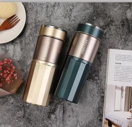 Water Bottles Men's And Women's Double-layer Thermal Mug Ceramic Liner Bottle Portable Cover Travel Large-capacity