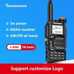 Walkie Talkie Quansheng UV K5 Walkie Talkie Portable Radio Am Fm Two Way Radio Commutator Station Amateur Ham Wireless Set Long Range Receiver 231025