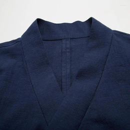 Ethnic Clothing Chinese Traditional Hanfu Vest Men Linen Cotton Sleeveless Top Men's Tang Suit Kimono Cardigan Slit