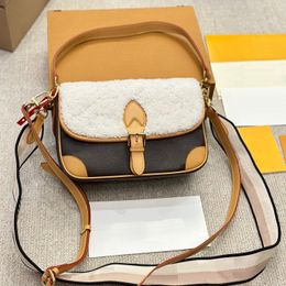 handbag designer bag women Felt luxurys designers crossbody bag ladies Fashion Classic brown flower Genuine Leather handbags