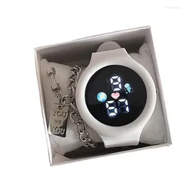 Wristwatches POPACC Simple Elegant Electronic Watch For Women Intelligent Multifunctional Children Student Gift Daily Decoration