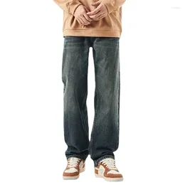 Men's Jeans Autumn Loose Straight Leg Vintage Japanese Fashion Casual Pants Cargo Streetwear Men