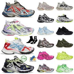 NEW Designers Women Men Runner Shoes 7 Track 7.0 Transmit Sense Trainers Graffiti Black Red White Green Burgundy Deconstruction Sneakers