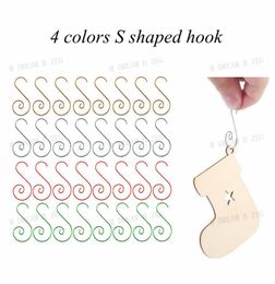 Metal S shape Hook Christmas Ornaments Hanging Pendants Xmas Tree Decor New Year Christmas Decoration Party Supplies Multipurpose6890348