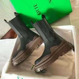 with Box Latest Women Bottega Boots Bottega shoes Storm Tyres Up Chunky High Boot Real Leather Shoes Crystal Outdoor Martin Designer Bottega