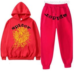 2024 Tracksuit Men's Sp5der Young Thug 555555 Suits Hoodie Europe American Basketball Football Rugby Two-piece with 555 Sp5der Sweatshirt Jacket