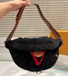 new Luxury Brand Bumbag Designer Fanny Packs For Womens Fashion Letter Classic Lamb wool Waist Bags Mens Chest Pack Shoulder