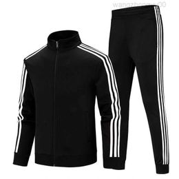 Men's Running Sports Set Fitness Cardigan Zipper Technology Fleece Pants Couple Men's and Women's Customised Shirts