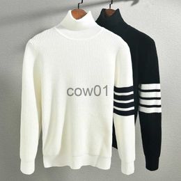 Men's Sweaters Autumn Winter Men's Fleece Thicker Sweater 2022 New Turtleneck Warm Pullover Quality Male Slim Solid Color Knitted Wool Sweaters J231026