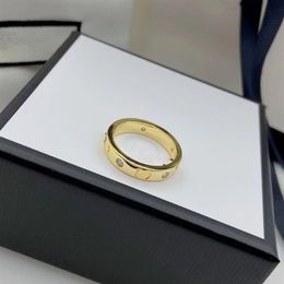 Top Letter Ring Diamond Stones Ring For Couples Lover Rings Silver plated Jewellery Supply257r