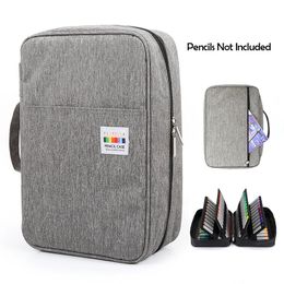 Pencil Bags 300 Slots Big Large Capacity Bag Case Organizer Cosmetic For Colored Watercolor Markers Gel Pens s 231025
