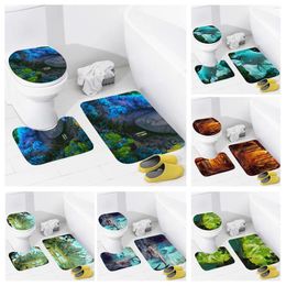 Bath Mats Home Bathroom Floor Colorful Animals Foot Mat Modern Accessories Rug Toilet Bathtub Anti-slip Carpet