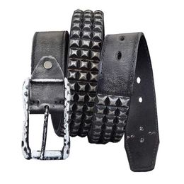 Belts Cowboy Metal Men Belt Jeans For Punk Men's Rock Style Western Male Cinturone MBT0593 YQ231026