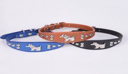 dog collar leather small dog collar different Colours 30pcslot3933048