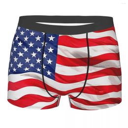 Underpants American National Flag Breathbale Panties Man Underwear Sexy Shorts Boxer Briefs