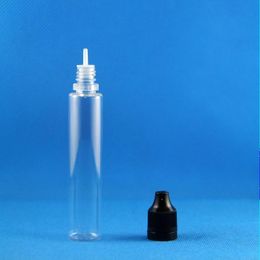 PET Plastic Dropper Bottles 100PCS 30ML Double Proof Highly transparent Child Proof Thief Safe Squeeze Bottle with long nipple Mjhrf Wcokd