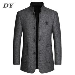 Men Blends 2023 Mens Fashion Winter Parkas Overcoat Long Trench Coat Cashmere Blazer Suit Coats Jackets for Men Jacket Suits Clothing 231026