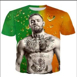 Newest Fashion Mens Womans conor mcgregor Summer Style Tees 3D Print Casual T-Shirt Tops Plus Size BB0178304e