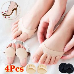 Shoe Parts Accessories 2pc4pc Women Forefoot Pads High Heels Half Insoles Five Toes Insole Foot Care Calluses Corns Relief Feet Pain Massaging Toe Pad 231025