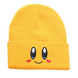 Beanies Women's Cute Knit Caps Fashion Printed Big Eyes Cartoon Pink Embroidered Woollen Man's Stree Hats