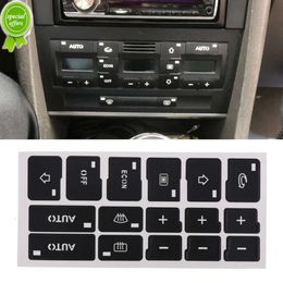 New Car AC Climate Control Button Repair Stickers Auto AC Panel Button Repair Decal Decor for Audi A4 B6 B7 2000 2001 2002 2003 2004