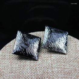 Dangle Earrings Viennois Original!Black Gun Plated Square Mrtal Jewelry Stud For Women Girl Lady Drop Wholesales