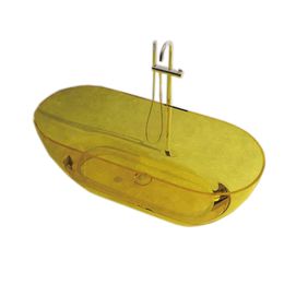 1500x750x550mm New Design Resin Freestanding Bathtub Online Celebrity Colored Transparent Muti-Sized Tub RS1038-1