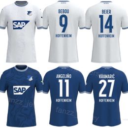 TSG Hoffenheim Soccer Jerseys 23 24 Club Team 27 Andrej Kramaric 14 Maximilian Beier 1 Oliver Baumann 6 Grischa Promel 29 Kevin Vogt 16 Anton Stach Football Shirt Kits