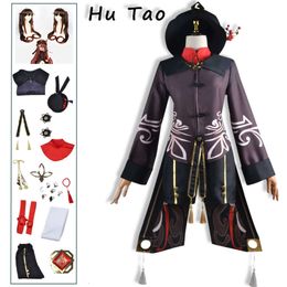 Hutao Genshin Impact Costume Anime Game Wig Original Rings Cosplay Chinese Style Halloween Uniform for Women