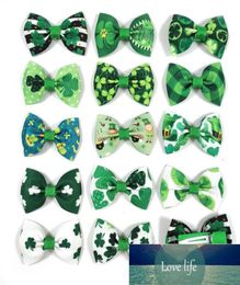 50pcs St Patrick039s Day Pet Dog Puppy Cat Hair Clips Yorkshire Bows Alloy Clip Handmade Accessories Apparel1975575