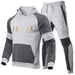 fashion Clothing Men's Pullovers Sweater Cotton Men Designer Tracksuits Hoodie Two Pieces Pants Sports Shirts Fall Winter J250C