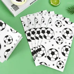 Gift Wrap Football Themed Candy Gifts Paper Bags Soccer Birthday Cookies Packing For Kids Sports Party Decor Goodie Bag