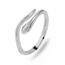Cluster Rings 925 Sterling Silver For Women Men Daily Wear Snake Adjustable Open Ring Engagement Wedding Girls Gift Jewelry
